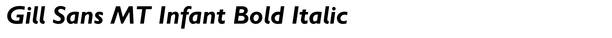Gill Sans MT Infant Bold Italic image